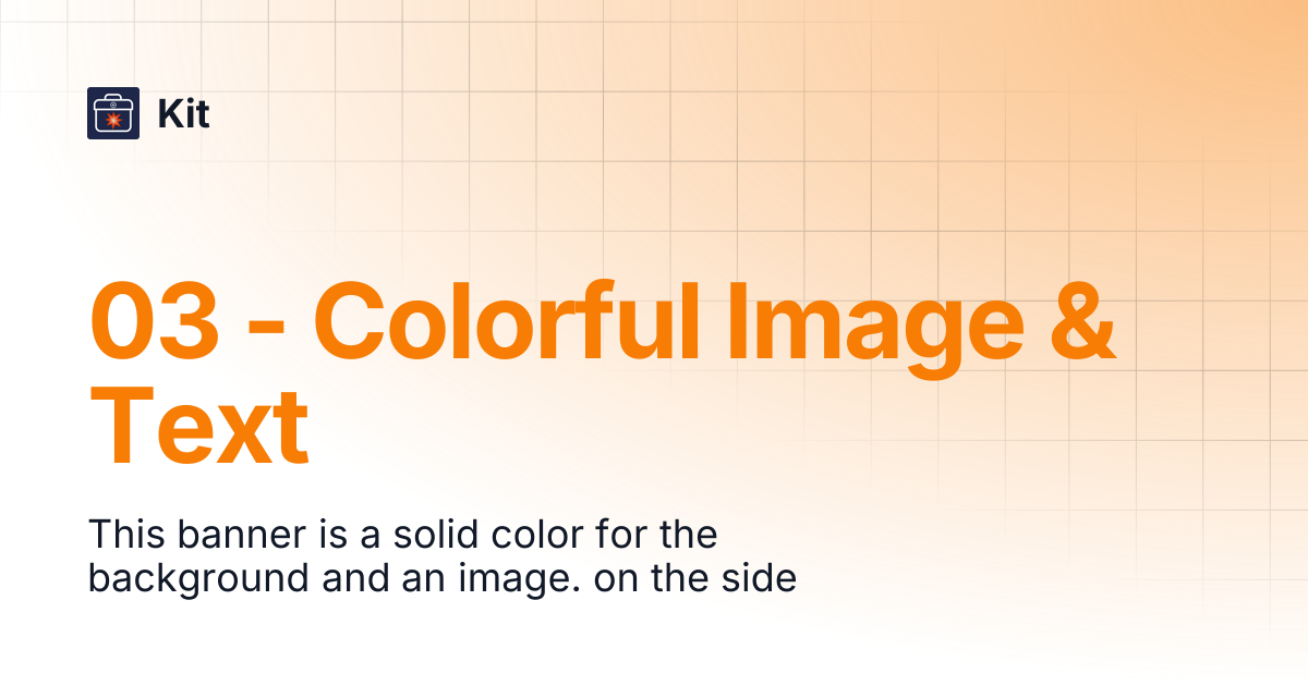 03 - Colorful Image & Text | Kit