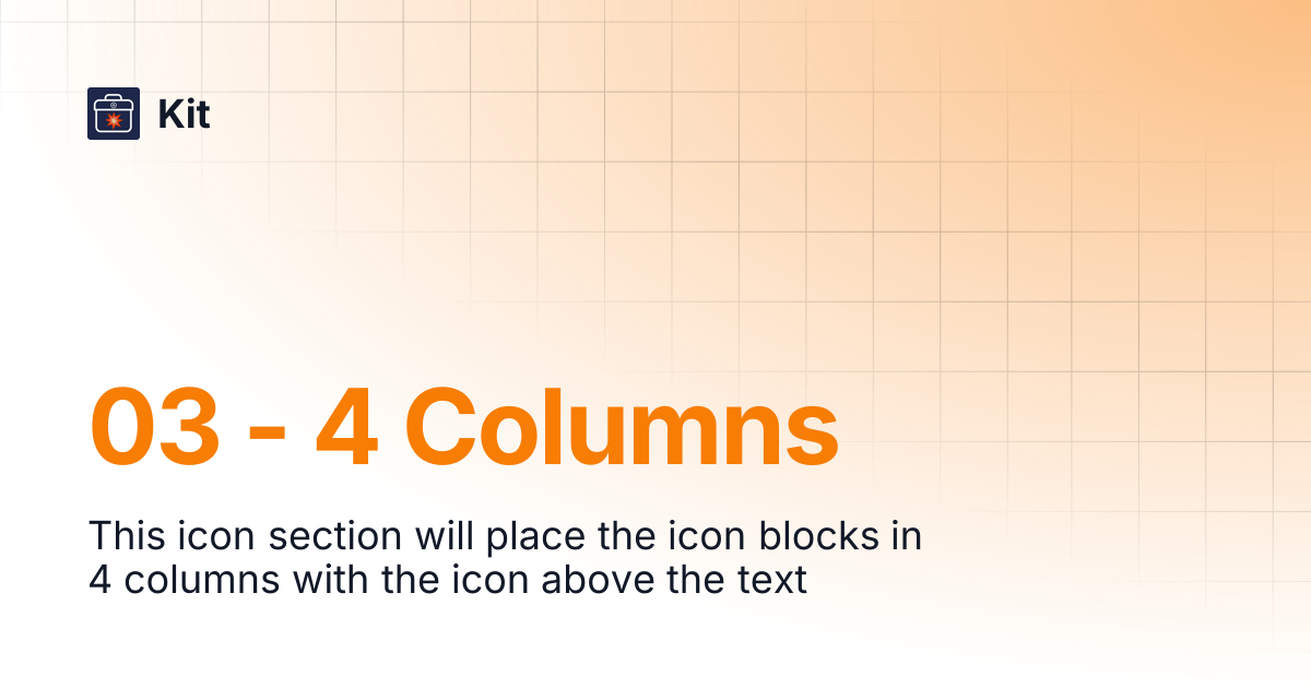 03 - 4 Columns | Kit
